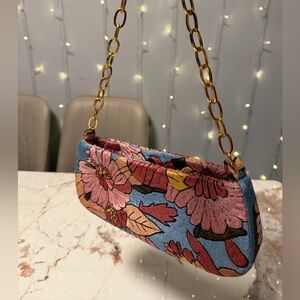 Vintage Pierre Urbach by SANTI Embroidered Sequin Evening Bag